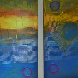Upon an Ancient Sea Diptych